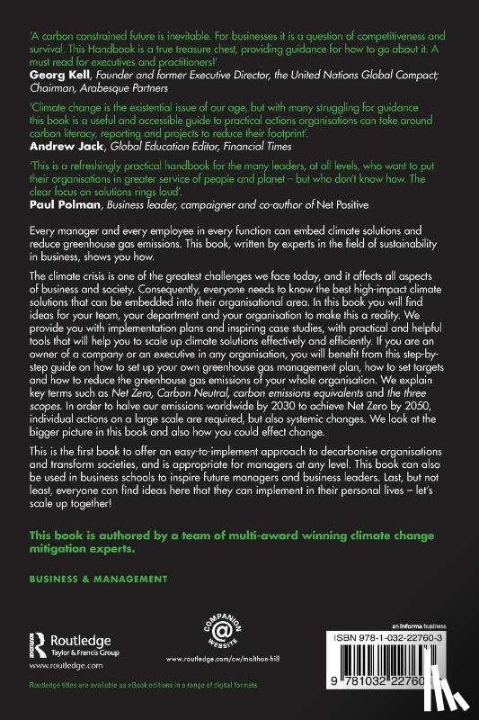 Molthan-Hill, Petra, Winfield, Fiona, Howarth, Richard, Mazhar, Muhammad - The Handbook of Carbon Management