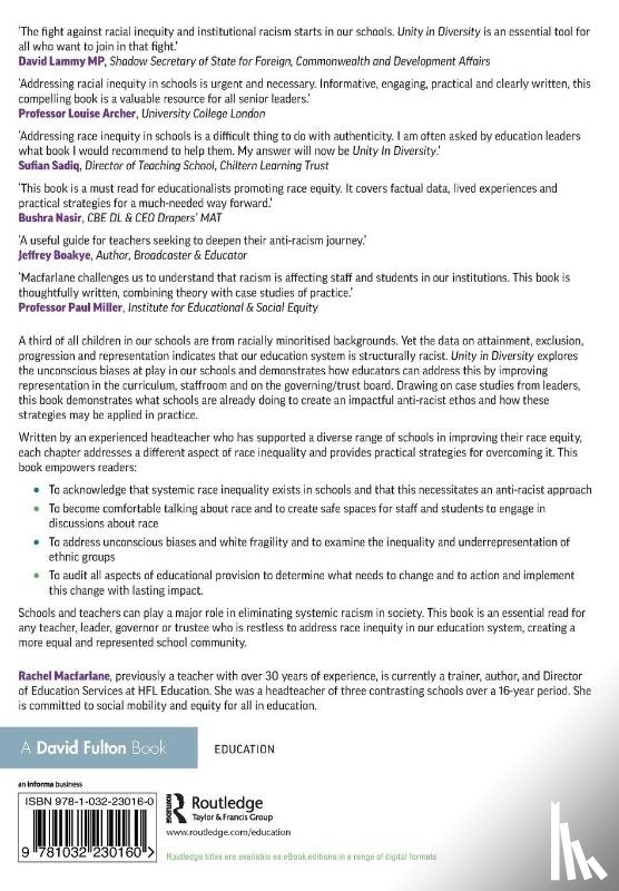 Macfarlane, Rachel - Unity in Diversity: Achieving Structural Race Equity in Schools