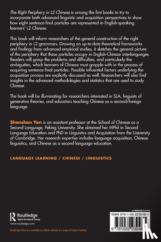 Yan, Shanshan - The Right Periphery in L2 Chinese