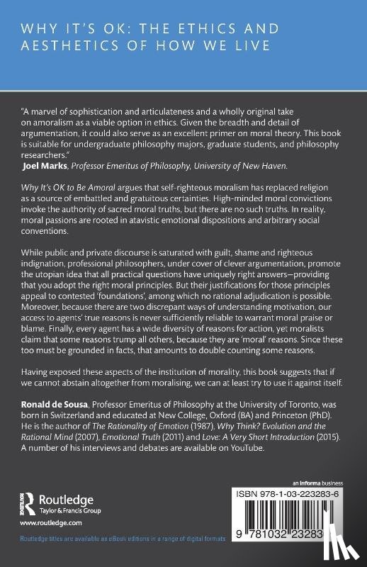 de Sousa, Ronald - Why It's OK to Be Amoral