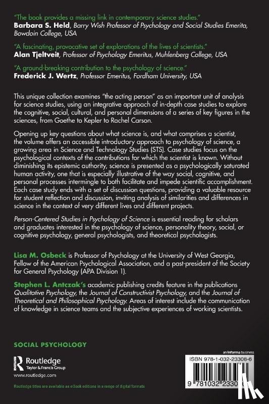  - Person-Centered Studies in Psychology of Science