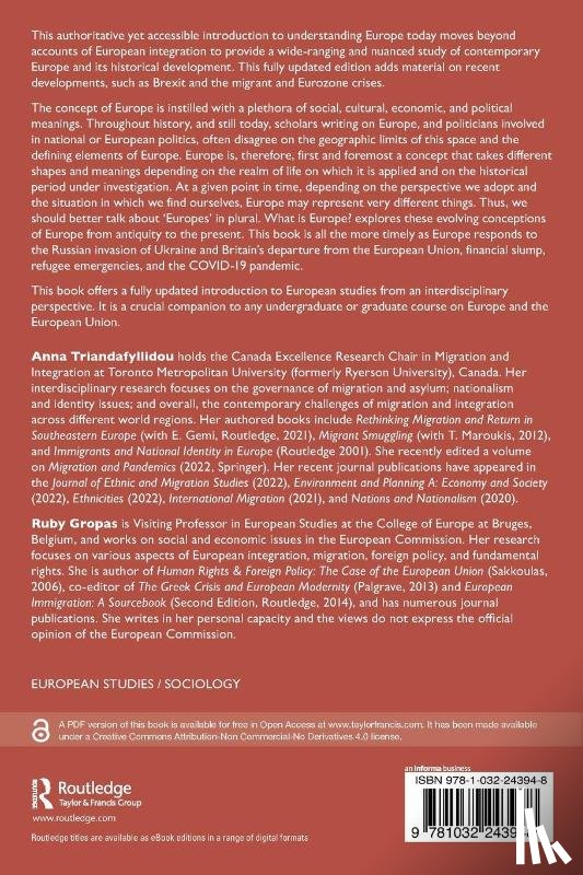 Triandafyllidou, Anna (Toronto Metropolitan University, Gropas, Ruby (College of Europe at Bruges - What is Europe?