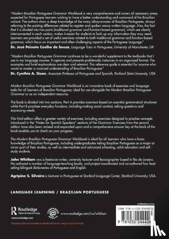Whitlam, John, Silveira, Agripino S. - Modern Brazilian Portuguese Grammar Workbook