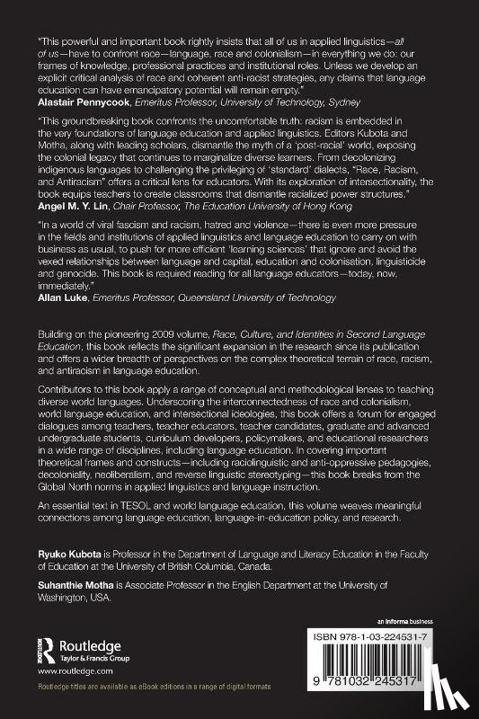  - Race, Racism, and Antiracism in Language Education