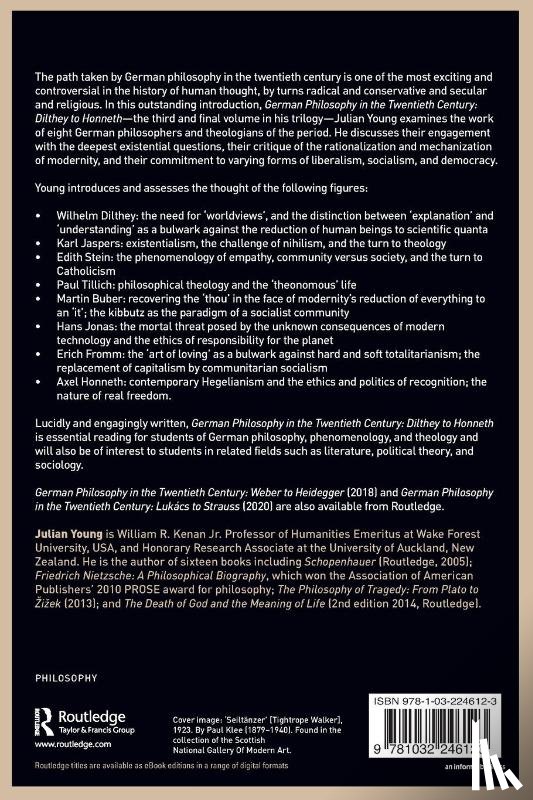 Young, Julian (Wake Forest University - German Philosophy in the Twentieth Century