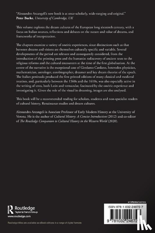 Arcangeli, Alessandro (University of Verona - Renaissance Dream Cultures