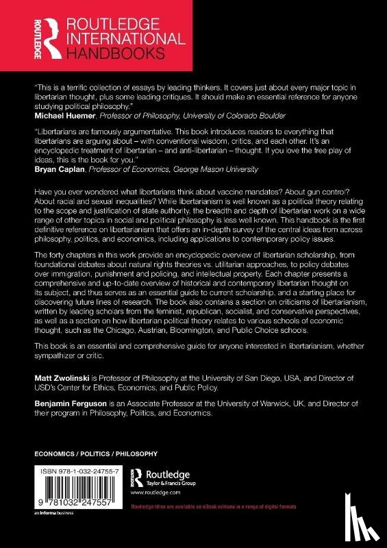  - The Routledge Companion to Libertarianism