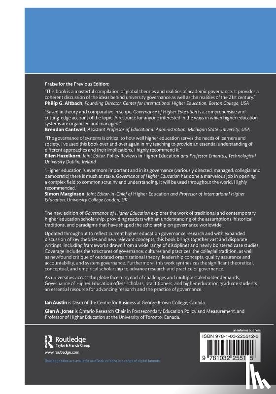Austin, Ian (University of Toronto, Jones, Glen A. (University of Toronto - Governance of Higher Education