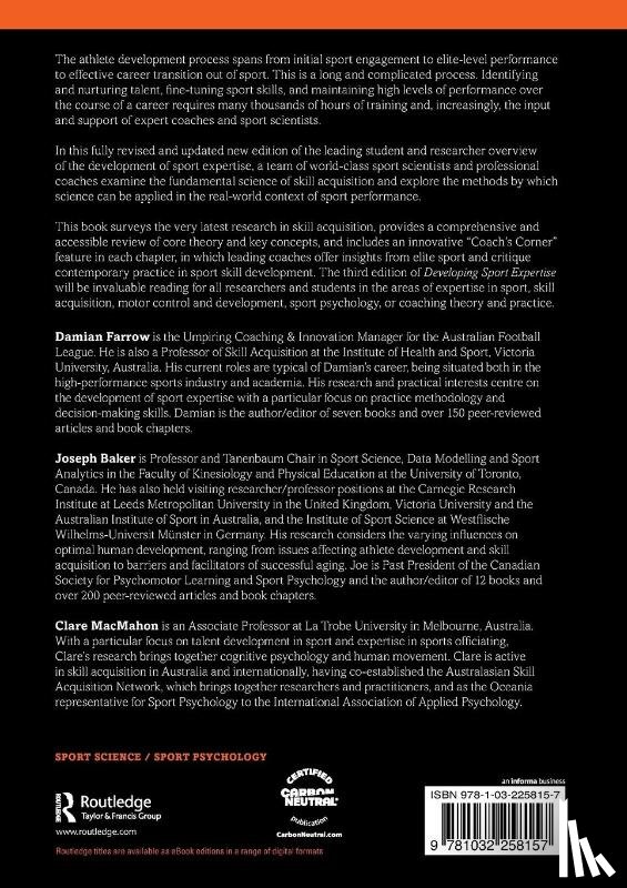  - Developing Sport Expertise