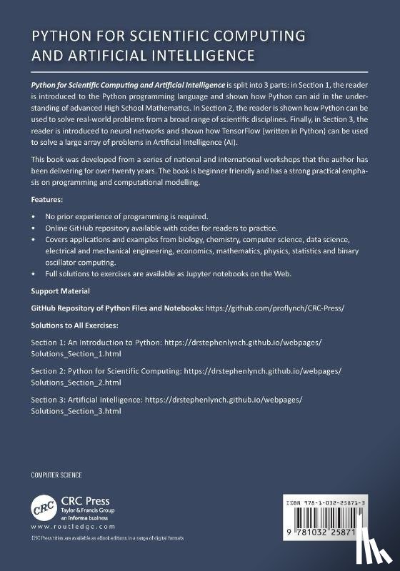 Lynch, Stephen - Python for Scientific Computing and Artificial Intelligence