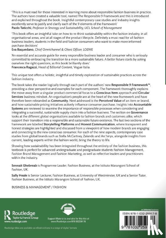 Ghebreab, Sennait, Heale, Sally - Responsible Fashion Business in Practice