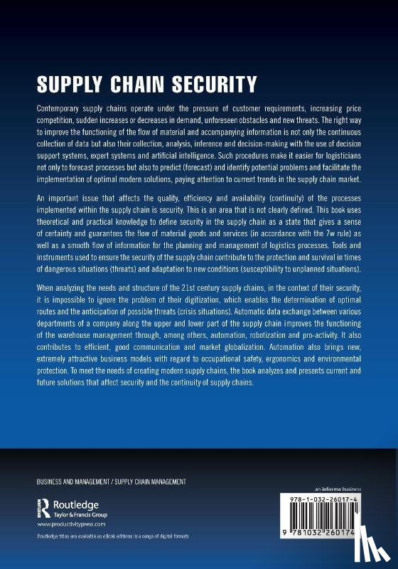 Szymonik, Andrzej, Stanislawski, Robert - Supply Chain Security