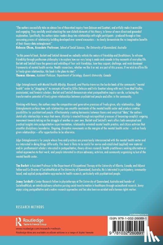 Barlott, Tim, Setchell, Jenny - Edge Entanglements with Mental Health Allyship, Research, and Practice