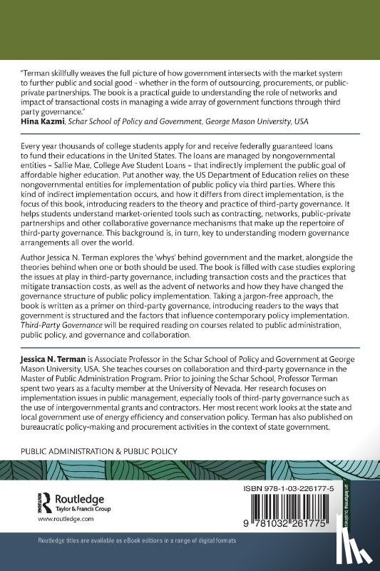 Terman, Jessica N. (George Mason University - Third-Party Governance