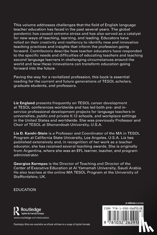  - English Language Teacher Education in Changing Times