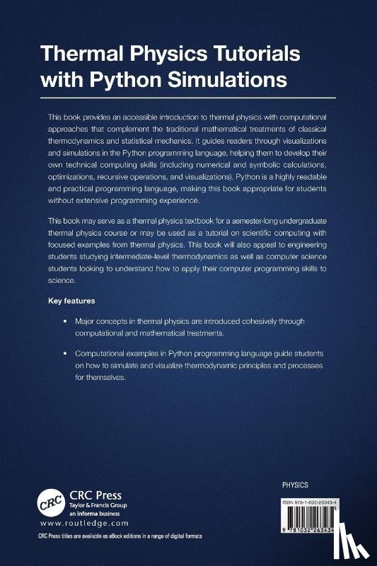 Kouh, Minjoon, Kouh, Taejoon - Thermal Physics Tutorials with Python Simulations