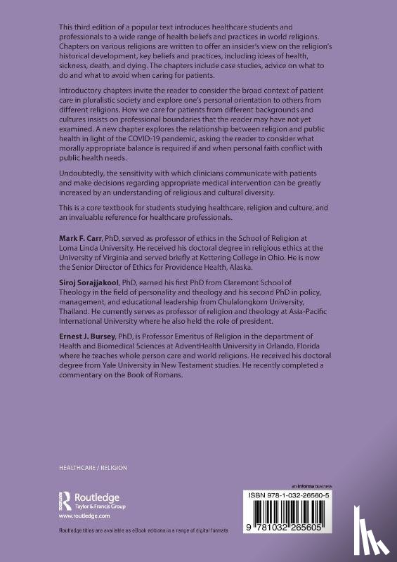  - World Religions for Healthcare Professionals