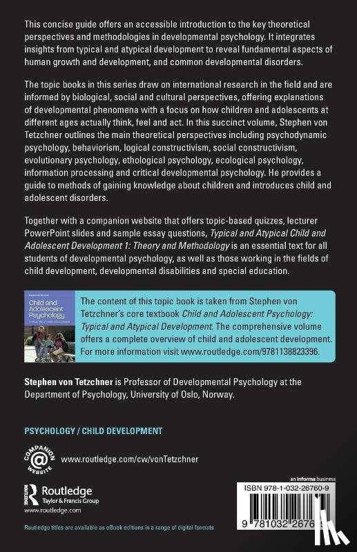 von Tetzchner, Stephen - Typical and Atypical Child and Adolescent Development 1 Theory and Methodology