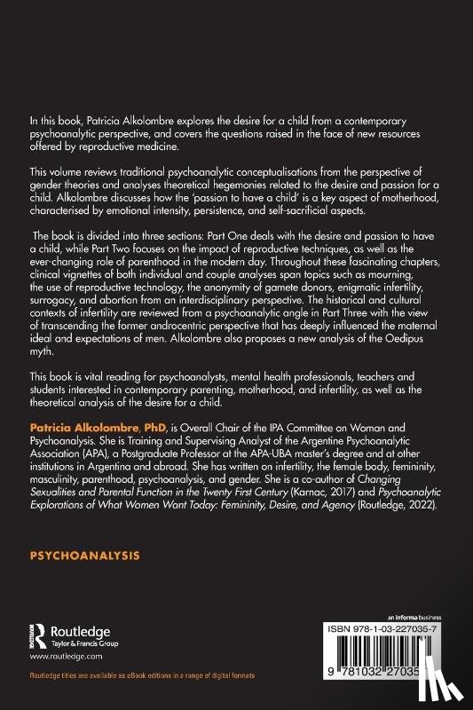 Alkolombre, Patricia (Argentine Psychoanalytic Association APA - The Desire and Passion for a Child