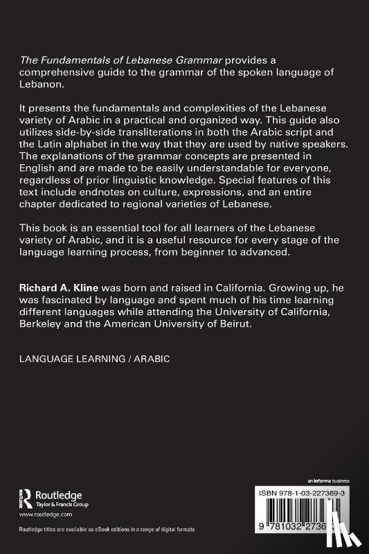 Kline, Richard A. - The Fundamentals of Lebanese Grammar