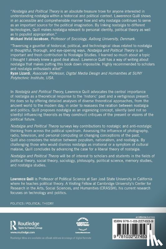 Quill, Lawrence - Nostalgia and Political Theory
