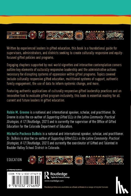 Greene, Robin M., DuBois, Michelle Pacheco - Leading Culturally Responsive Gifted Programs