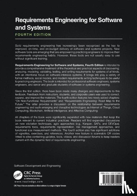 Laplante, Phillip A. (The Pennsylvania State University, Kassab, Mohamad - Requirements Engineering for Software and Systems