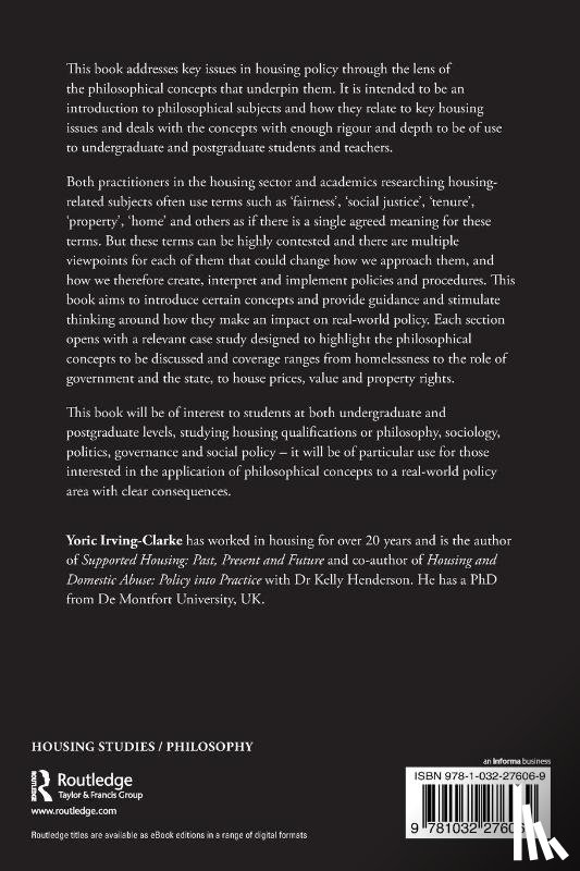 Irving-Clarke, Yoric (Chartered Institute of Housing - Housing Philosophy