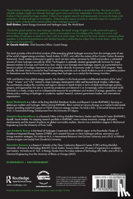  - The Clean Hydrogen Economy and Saudi Arabia