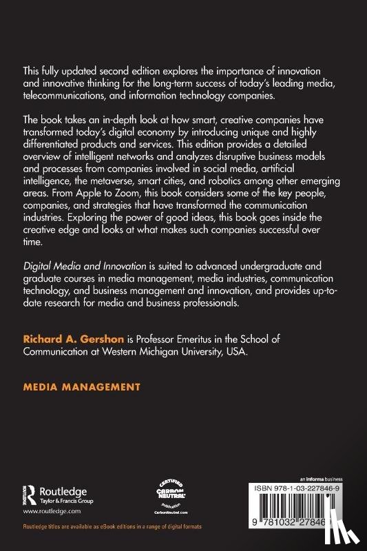 Gershon, Richard A. (Western Michigan University - Digital Media and Innovation
