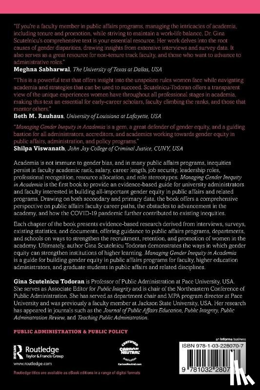 Scutelnicu Todoran, Gina (Pace University - Managing Gender Inequity in Academia