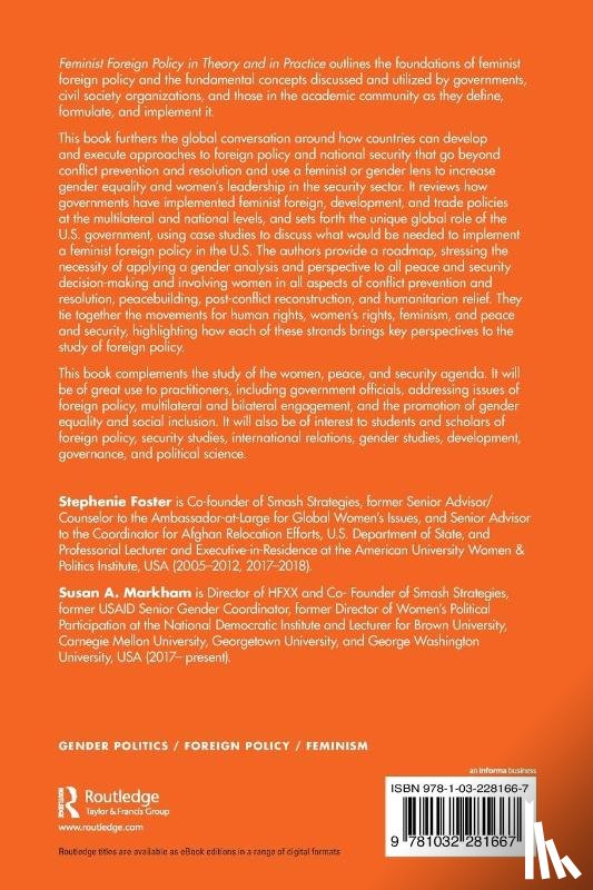 Foster, Stephenie (Smash Strategies, Markham, Susan A. (Smash Strategies - Feminist Foreign Policy in Theory and in Practice