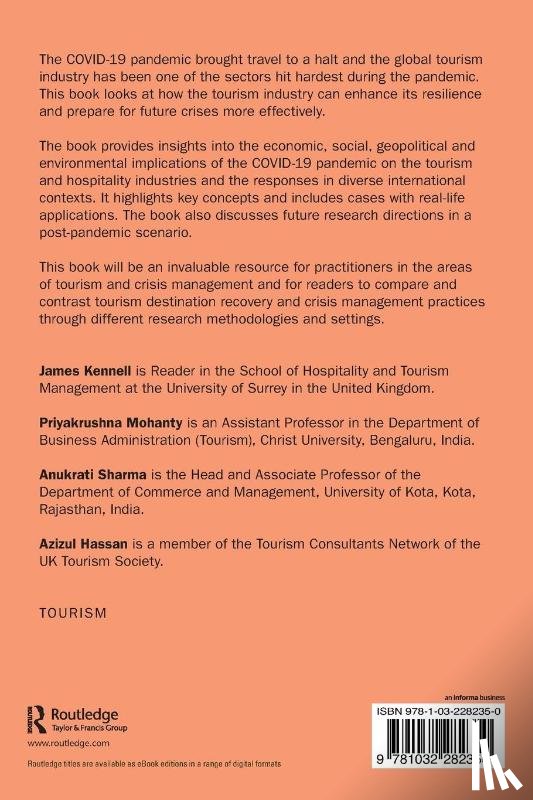  - Crisis Management, Destination Recovery and Sustainability