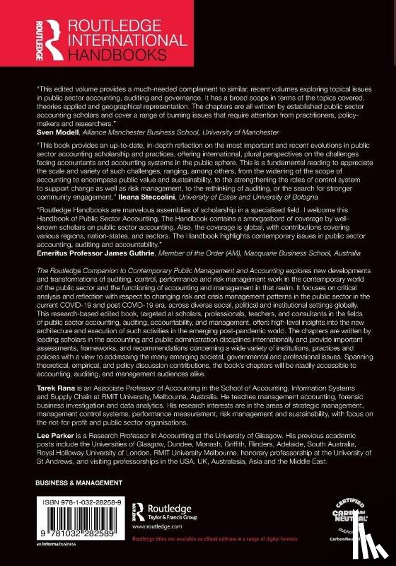  - The Routledge Handbook of Public Sector Accounting