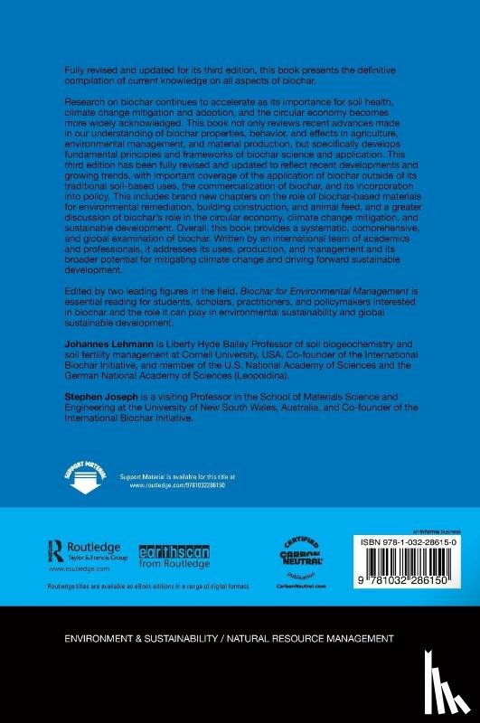  - Biochar for Environmental Management