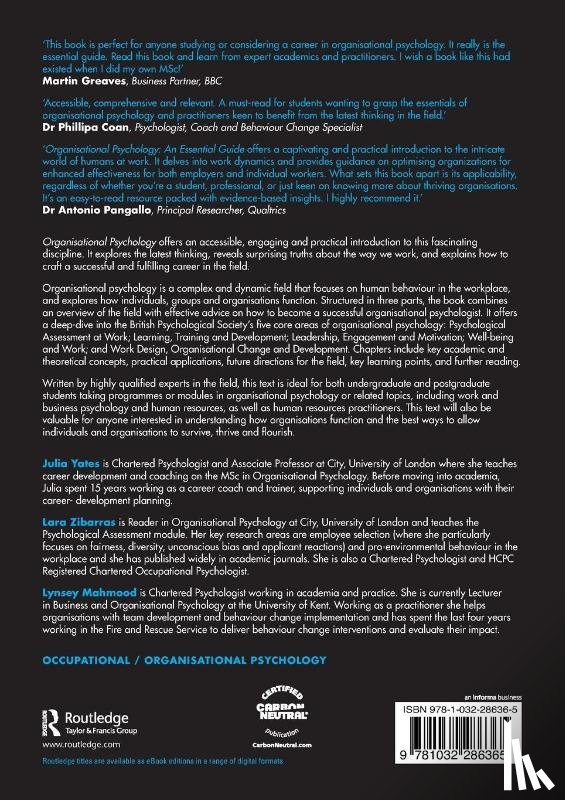  - Organisational Psychology