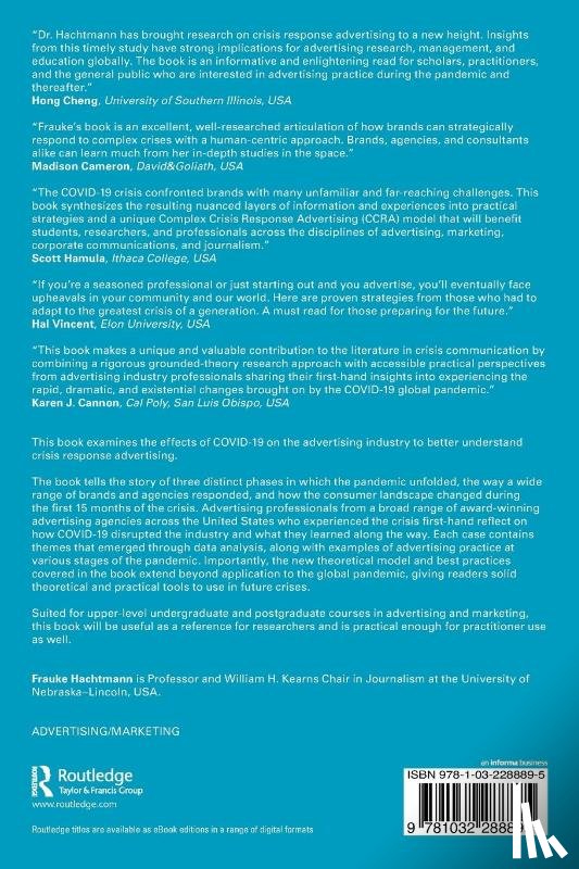 Hachtmann, Frauke (University of Nebraska–Lincoln - Crisis Response Advertising