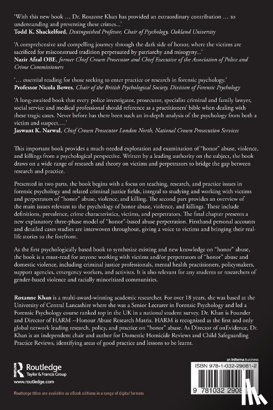Khan, Roxanne - The Psychology of Honor Abuse, Violence, and Killings