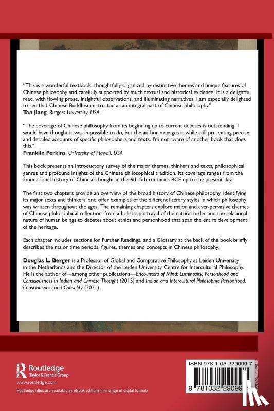 Berger, Douglas (Leiden University) - Introducing Chinese Philosophy