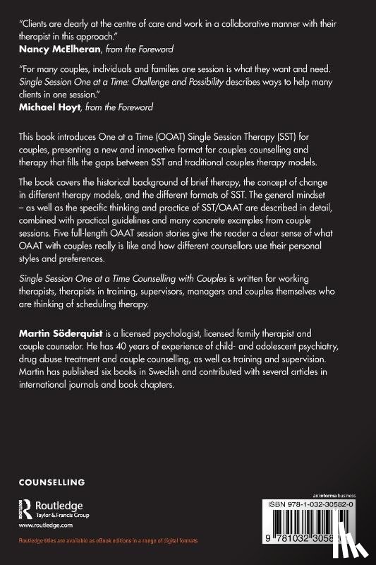 Soderquist, Martin - Single Session One at a Time Counselling with Couples