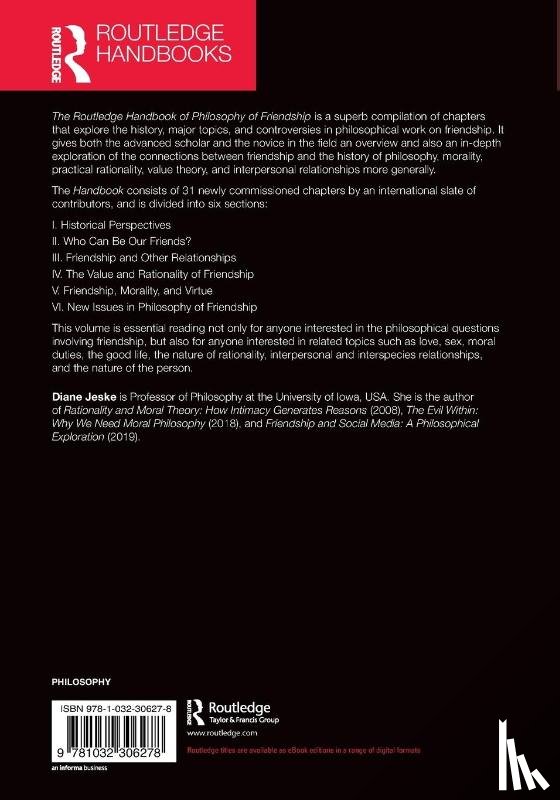  - The Routledge Handbook of Philosophy of Friendship