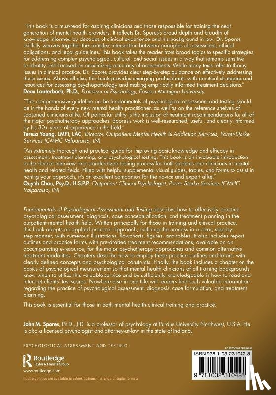 Spores, John M. - Fundamentals of Psychological Assessment and Testing