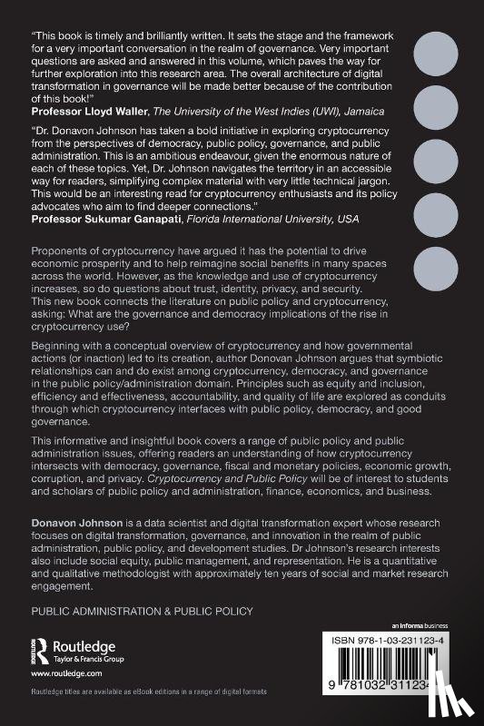 Johnson, Donavon (Florida International University - Cryptocurrency and Public Policy