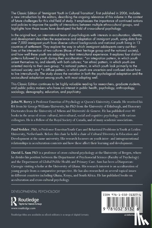  - Immigrant Youth in Cultural Transition