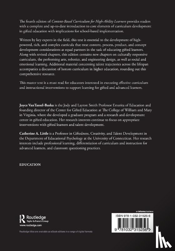  - Content-Based Curriculum for Advanced Learners