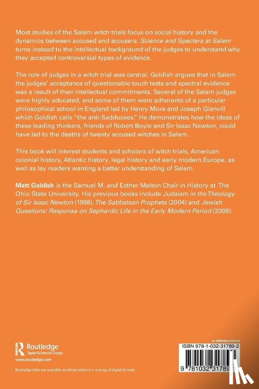 Goldish, Matt (The Ohio State University - Science and Specters at Salem