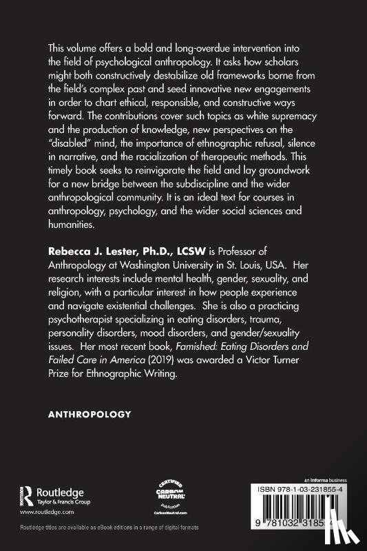  - Innovations in Psychological Anthropology