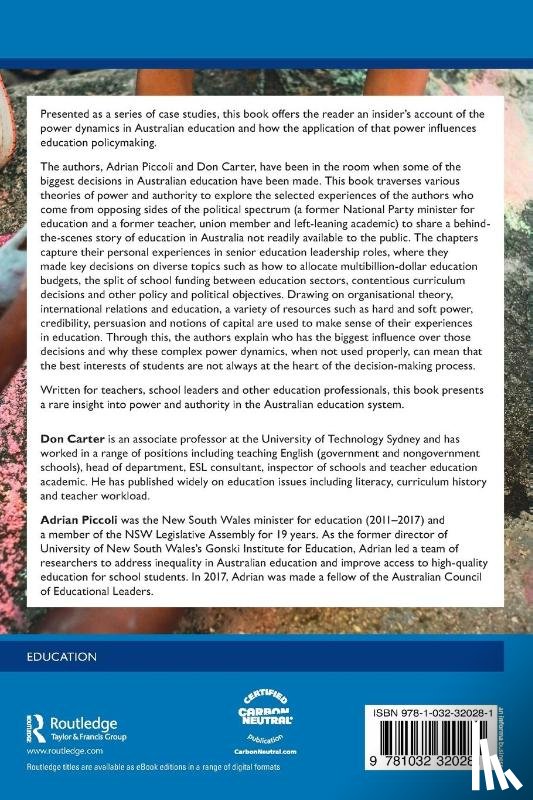 Carter, Don (University of Technology Sydney, Piccoli, Adrian (UNSW - Power, Politics, and the Playground