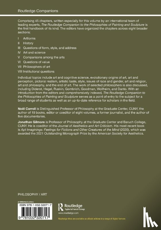Carroll, Noel, Gilmore, Jonathan - The Routledge Companion to the Philosophies of Painting and Sculpture