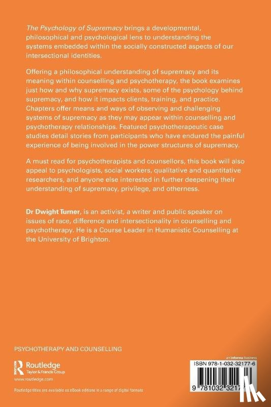 Turner, Dwight (University of Brighton - The Psychology of Supremacy